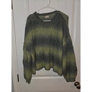 POL Oversized Chunky Balloon Sleeve Sweater Size Small